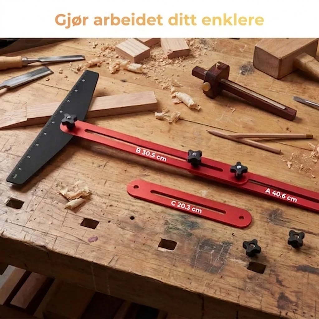 Sammenleggbar trappemal i aluminium