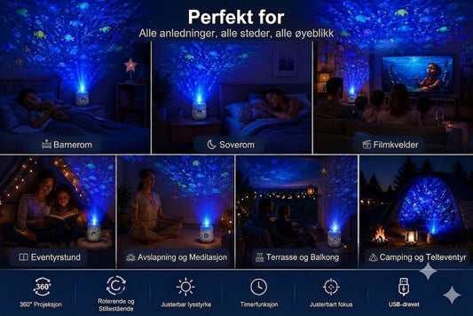 OceanDream havprojektor med roterende LED-lys