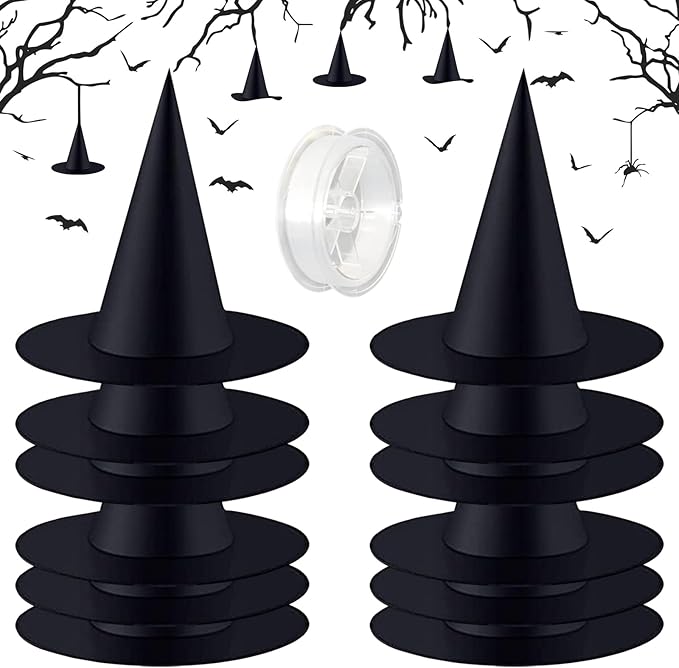 Svevende heksehatter – årets magiske Halloween-dekorasjon