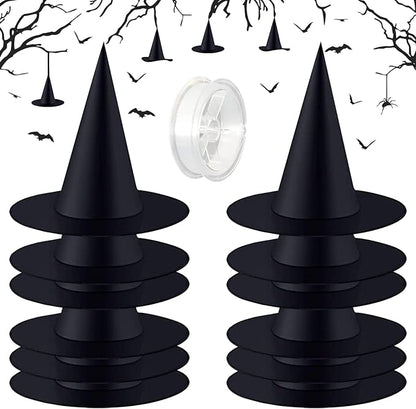 Svevende heksehatter – årets magiske Halloween-dekorasjon
