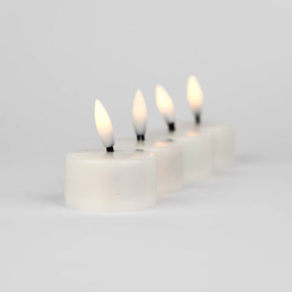 Oppladbare LED-telys (flammeløse)