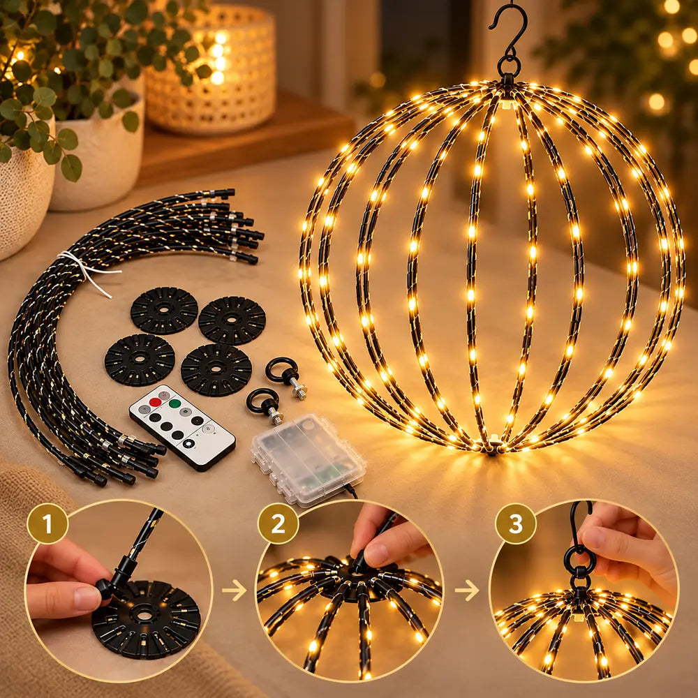 GlowBall – Batteridrevet LED-lyskule for inne og ute
