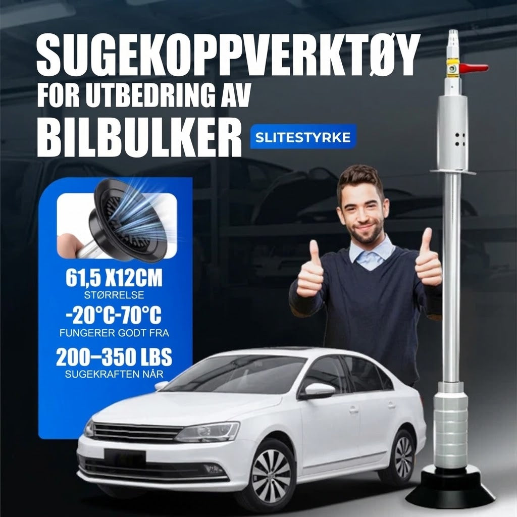 📢📢 50 % RABATT !! ⏰ Dent Repair Magic – Sugekoppverktøy for retting av bilbulker