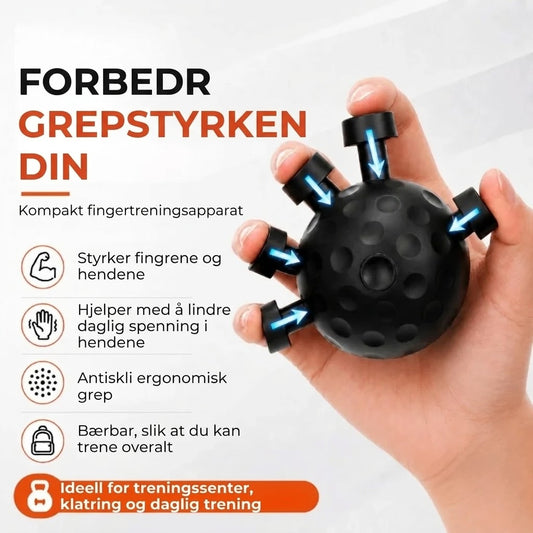 Treningsball for grepsstyrke og fingre