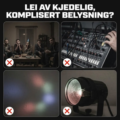 🔈✨ 60 % RABATT – Tidsbegrenset tilbud! ⏰ Multistråle LED-stemningslys