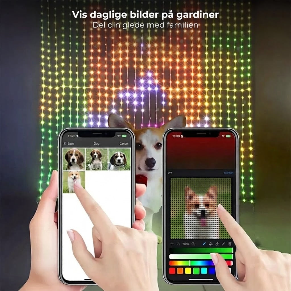 Smart LED-lysgardin – Skreddersy ditt eget lysdesign via APP