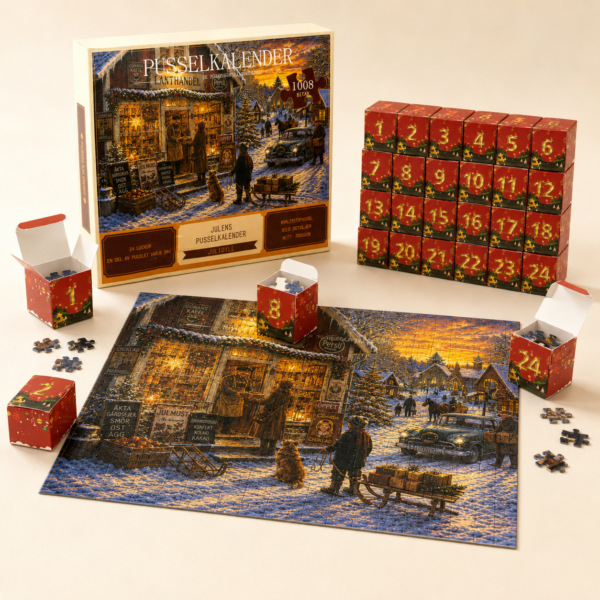 Julens Puslespillkalender – 24 dager med julekos