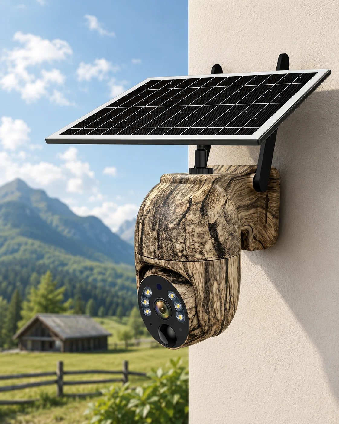 SolarWatch 360 Camo – Trådløst solcelledrevet overvåkingskamera