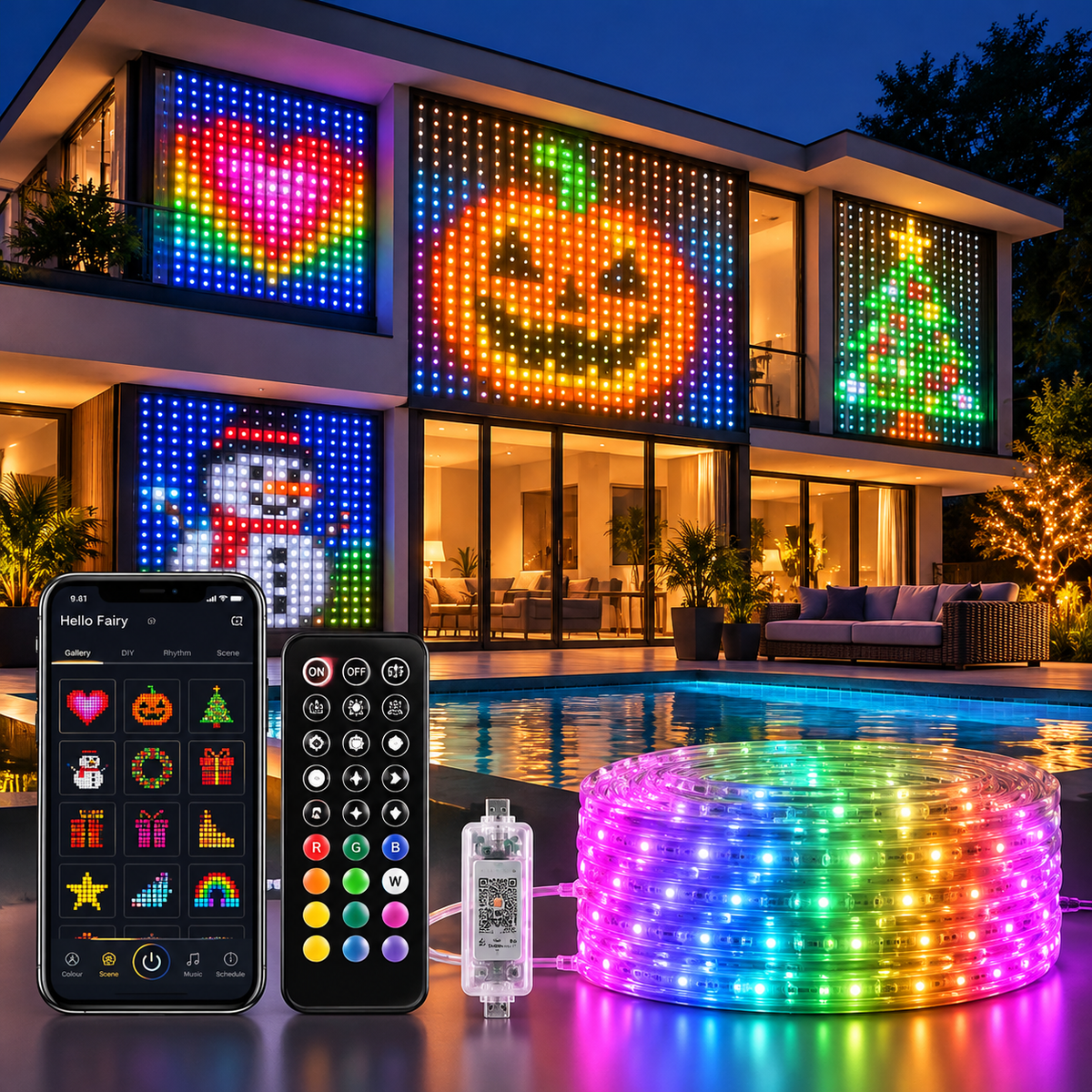 Smart LED-lysgardin – Skreddersy ditt eget lysdesign via APP