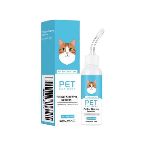 Ørerens-dråper for hund og katt 60 ml