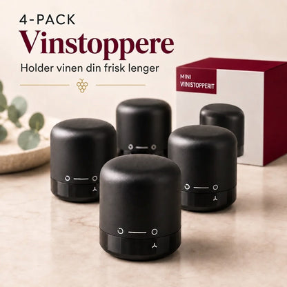 Flaskestopper for vin og champagne