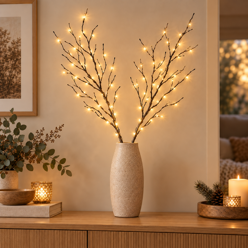 LumiBranch – Batteridrevne LED-kvister i 2-pack eller 4-pack