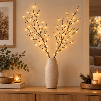LumiBranch – Batteridrevne LED-kvister i 2-pack eller 4-pack