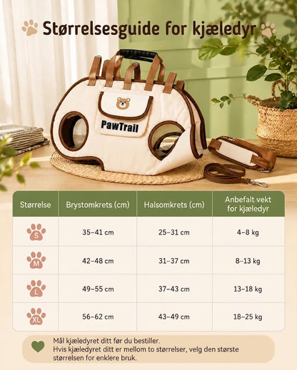 Paw Trail Companion Carrier – Dyrebærer i mykt materiale