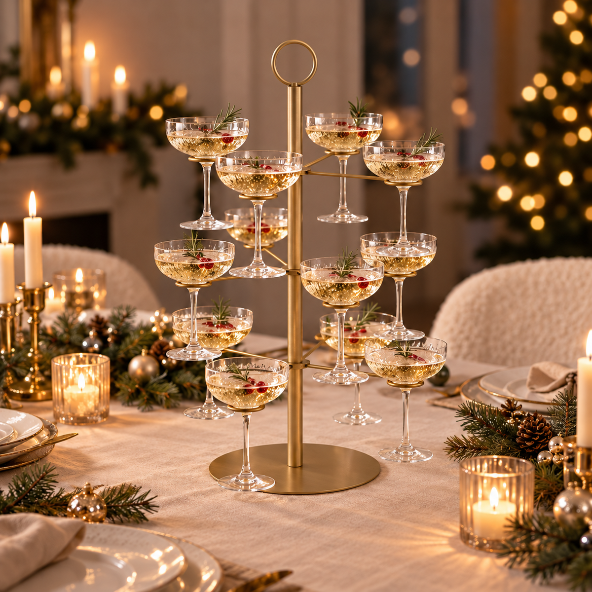 Cocktail Tree – Luksuriøst drinkstativ i 3 etasjer