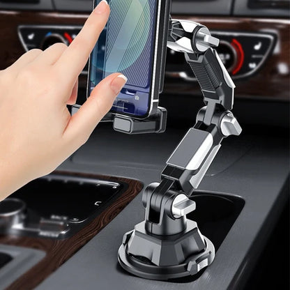 Bilholder for mobil og nettbrett med justerbar arm