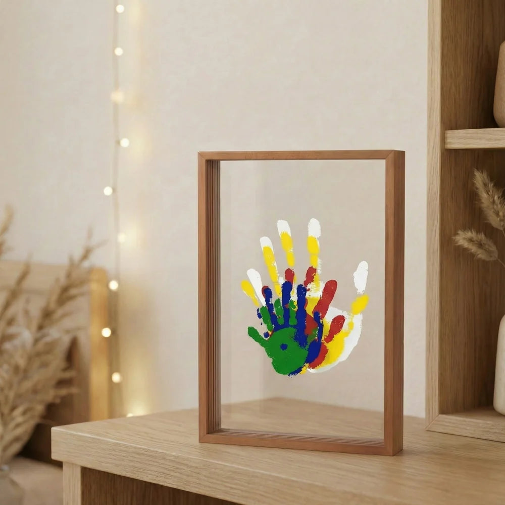 FamilyPrint™ | Familie-håndavtrykksett med ramme