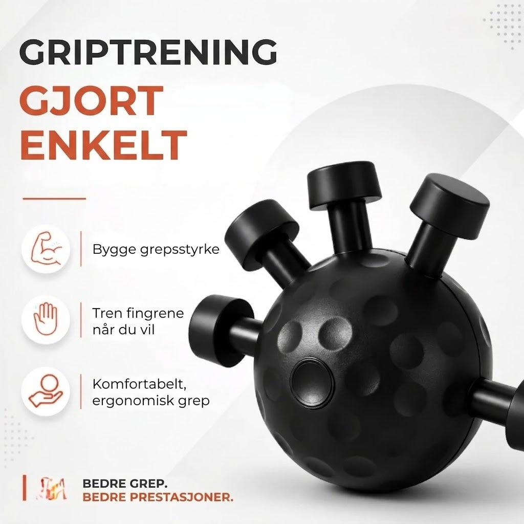 Treningsball for grepsstyrke og fingre