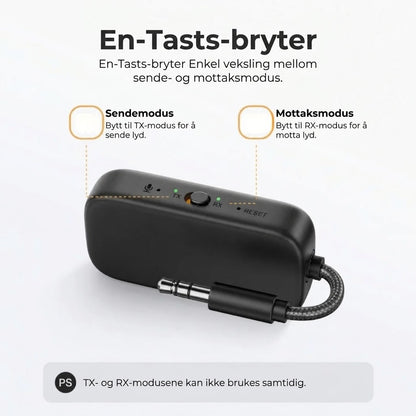 Bluetooth Lydadapter – Sender/Mottaker