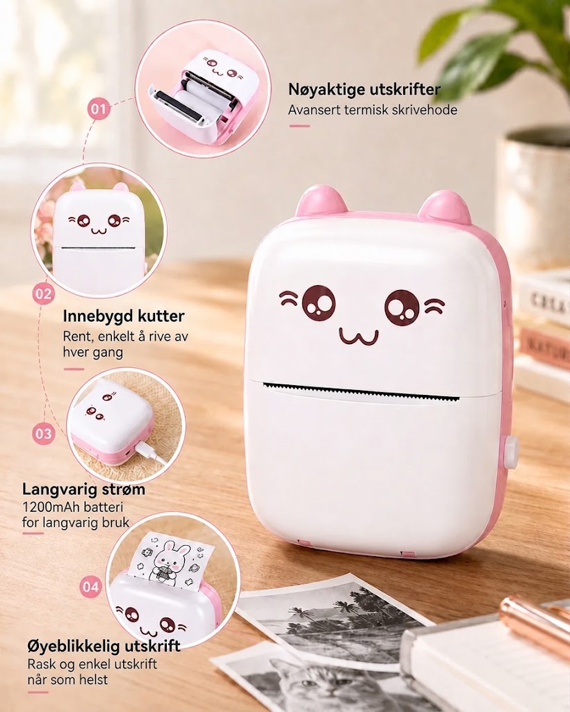 PurrPrint Mini – Blekkfri lommeskriver