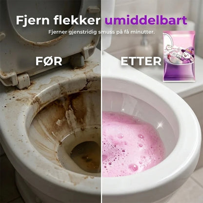 Skummende toalettrenspulver