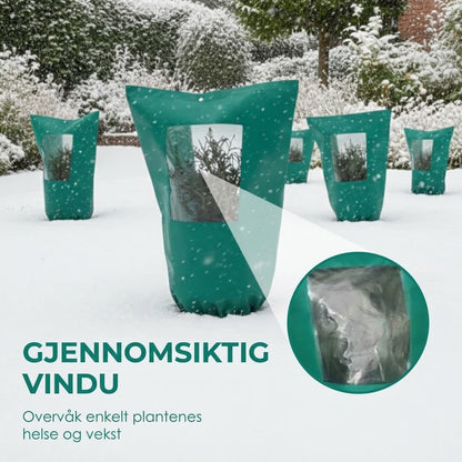 🌷 Vintertrekk for planter med glidelås og snøring