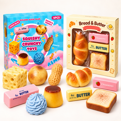 Crunchy Squishy-boks – Virale ASMR-squishies