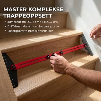Sammenleggbar trappemal i aluminium