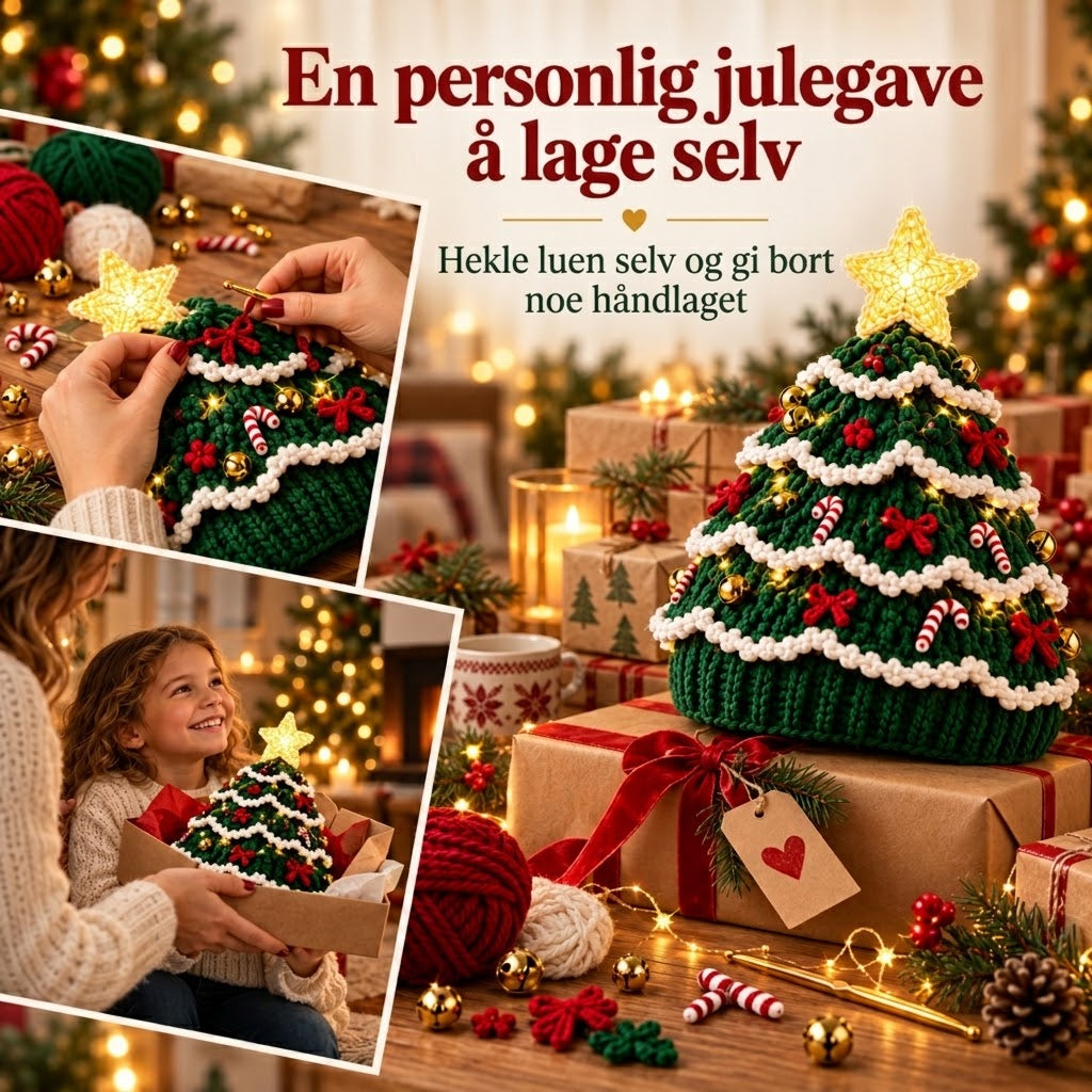 Julens koseligste DIY-sett – Hekle din egen juletrelue