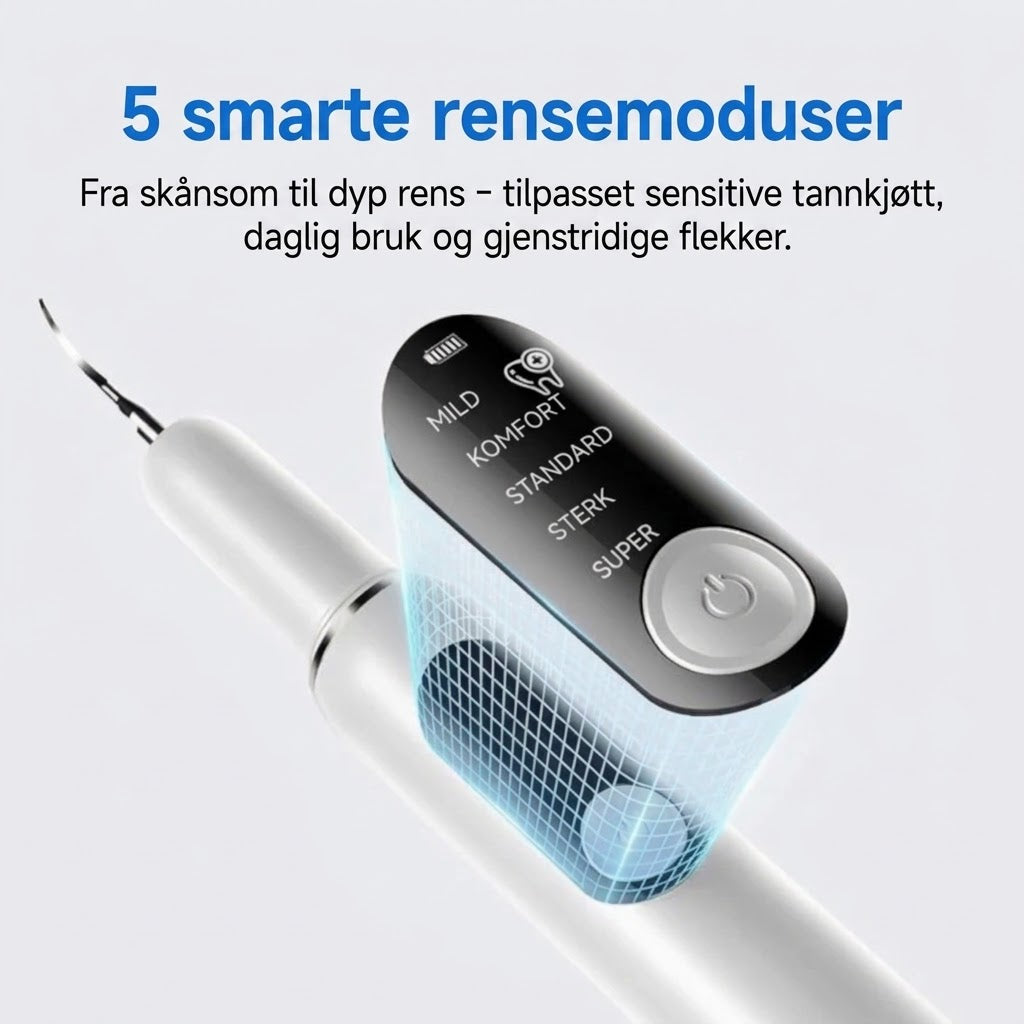 Bærbart ultralyd-tannrenser og tannsteinfjerner-sett