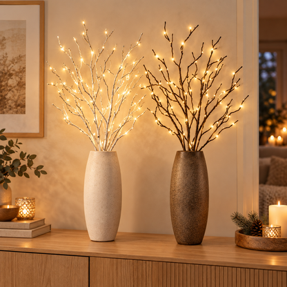 LumiBranch – Batteridrevne LED-kvister i 2-pack eller 4-pack