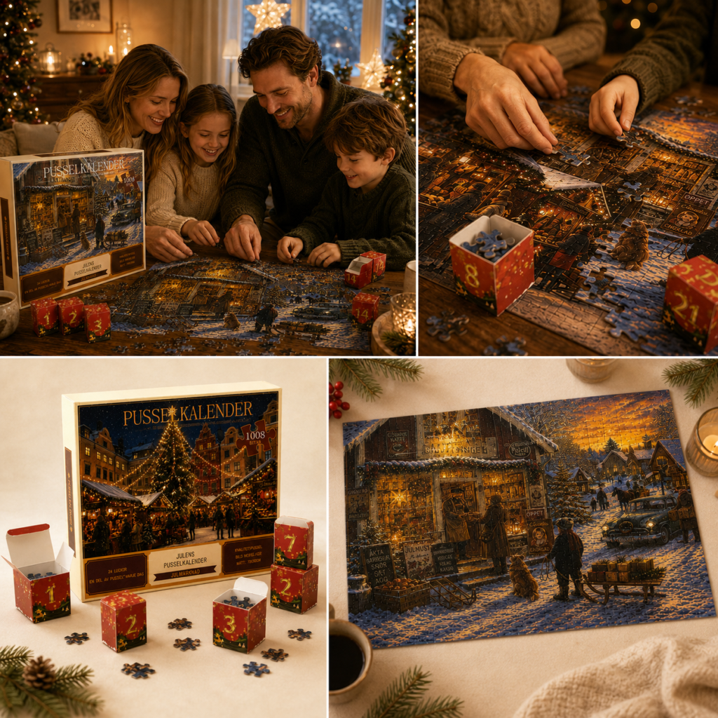 Julens Puslespillkalender – 24 dager med julekos