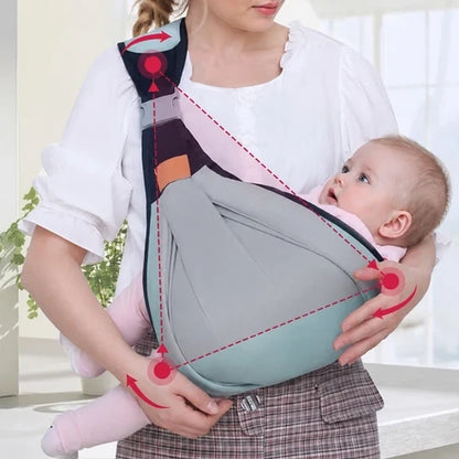 Ergonomisk bæresele med hoftestøtte for baby