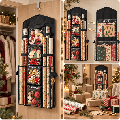 Wrap & Ready – Hengende oppbevaring for gaveinnpakning