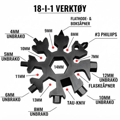 Snowflake™ 18-i-1 Multiverktøy