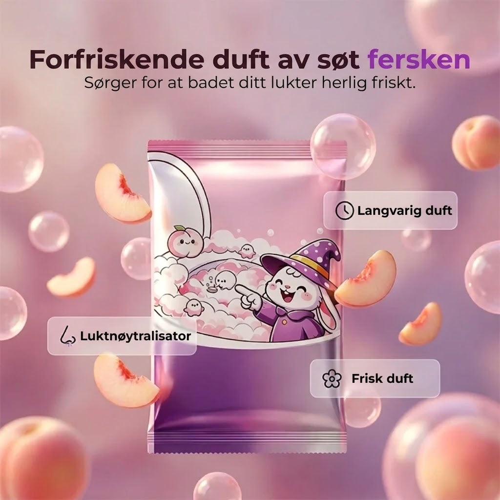 Skummende toalettrenspulver