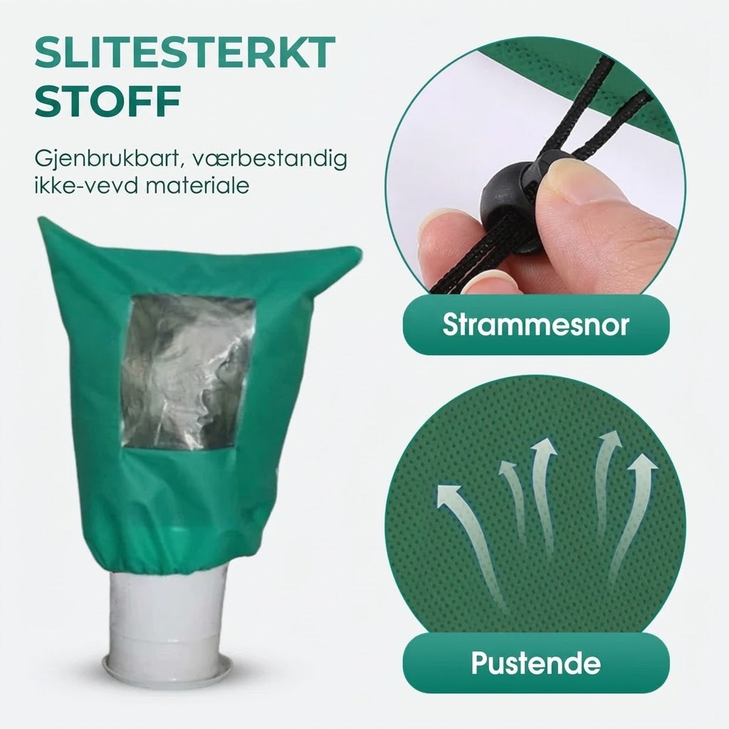 🌷 Vintertrekk for planter med glidelås og snøring