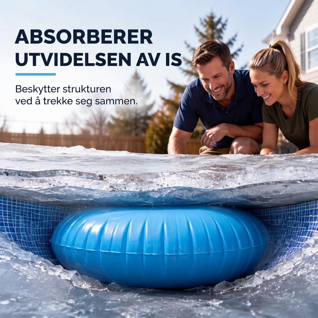 🏊 50 % RABATT! ❄️ Vinterpute for basseng – Reduserer trykk & forhindrer opphopning ✨