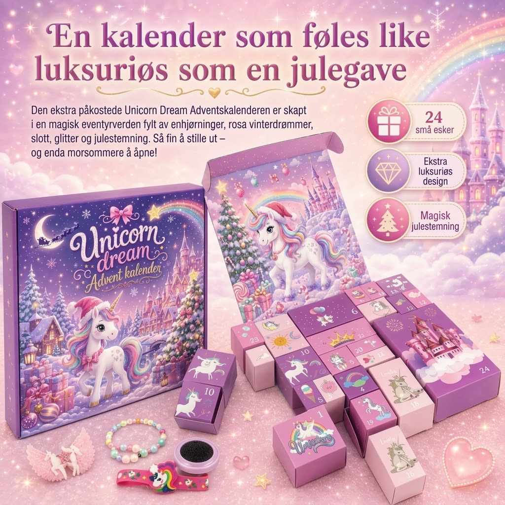 "Enhjørningdrømmer" Julekalender