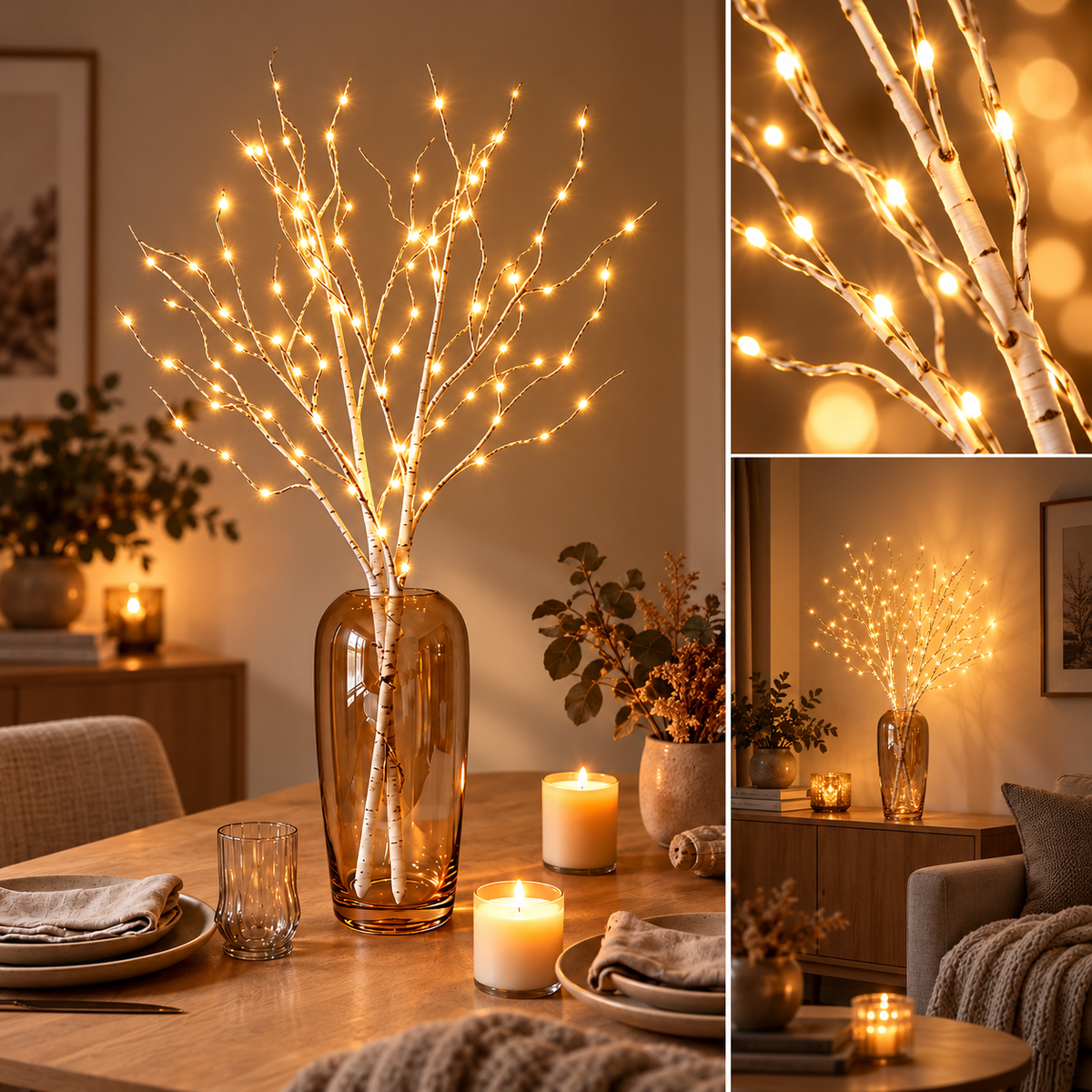 LumiBranch – Batteridrevne LED-kvister i 2-pack eller 4-pack