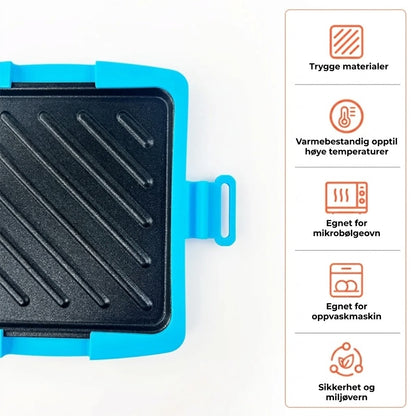 3-i-1 Mikrogrill med non-stick-belegg