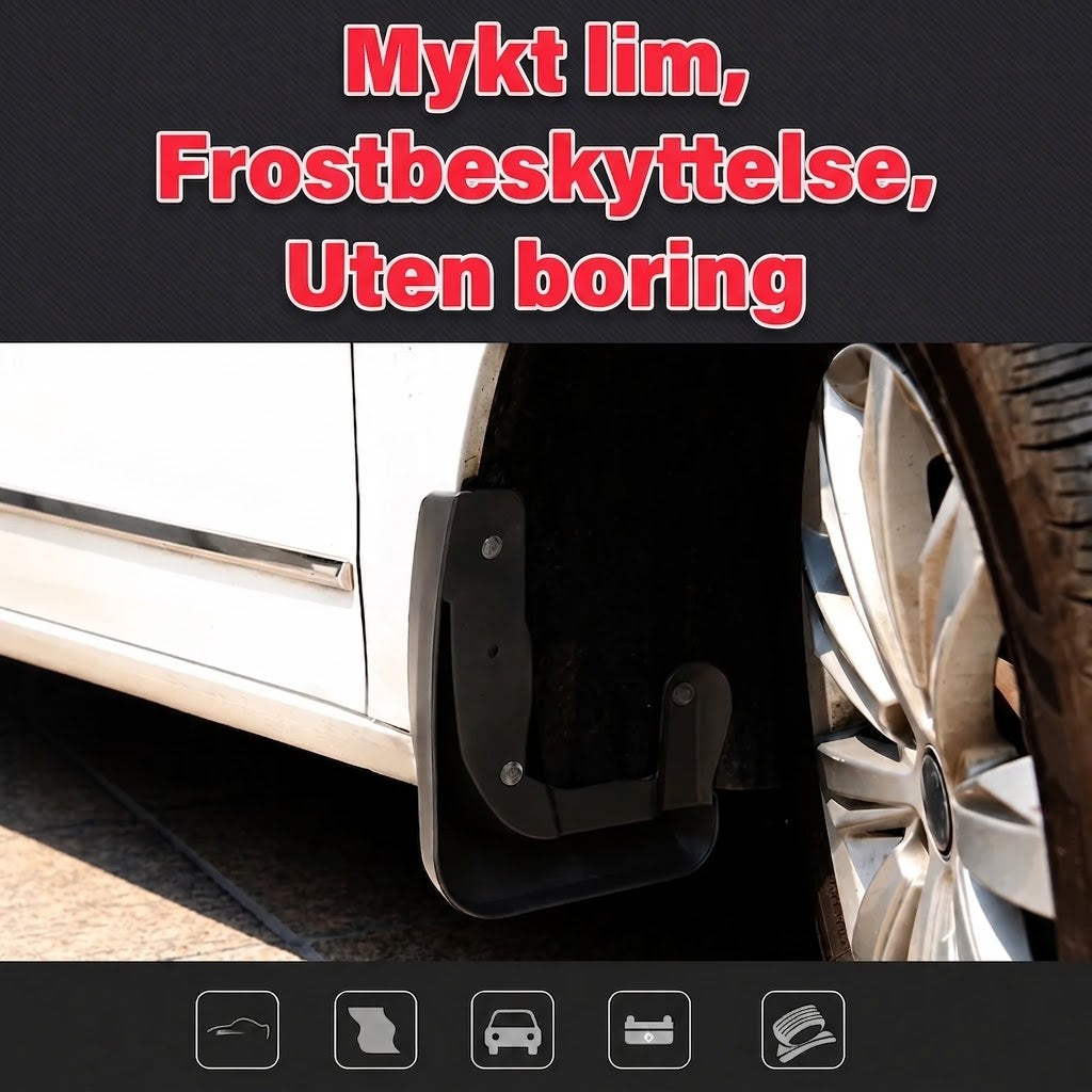 Skvettlapper med billogo – Sett med 4 stk.