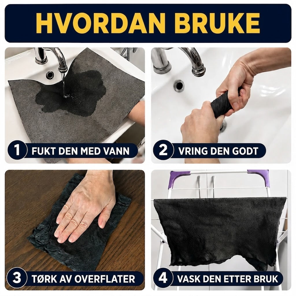 Magiske rengjøringskluter | 5 + 5 GRATIS