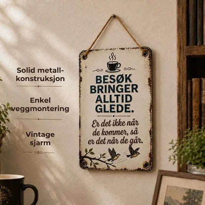 Nostalgisk velkomstskilt