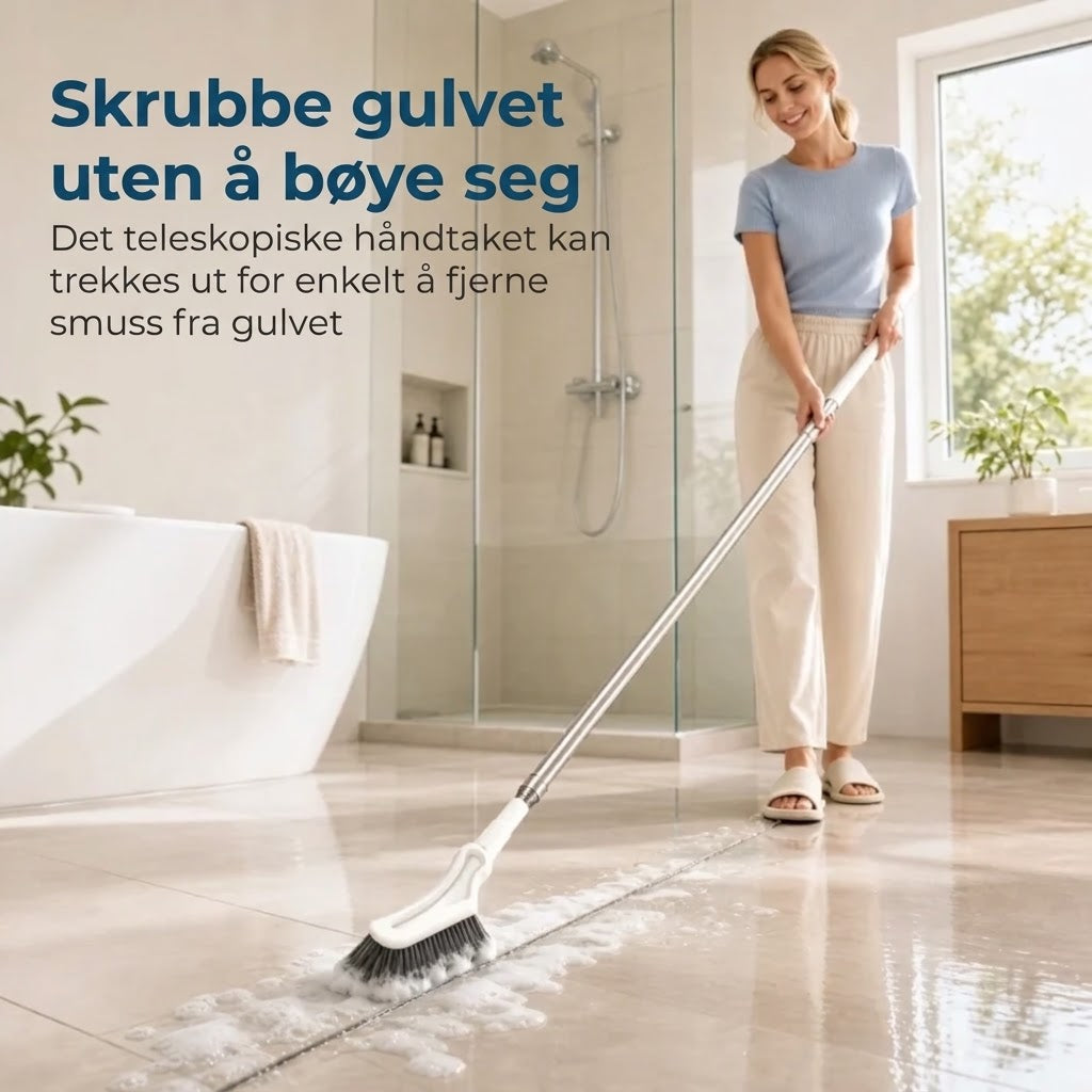 Uttrekkbar fugebørste