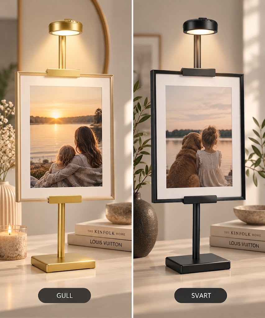 Bildestativ med LED-belysning – For foto og bilder