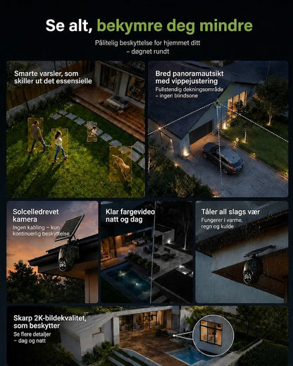 SolarWatch 360 Camo – Trådløst solcelledrevet overvåkingskamera