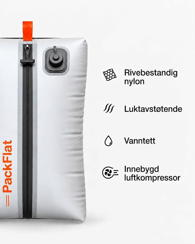 PackFlat Kompresjonskuber-sett (或 Sett med PackFlat kompresjonskuber)