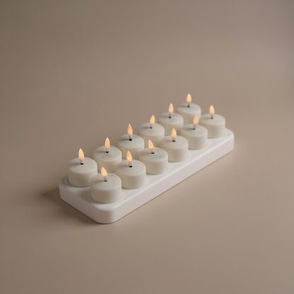 Oppladbare LED-telys (flammeløse)