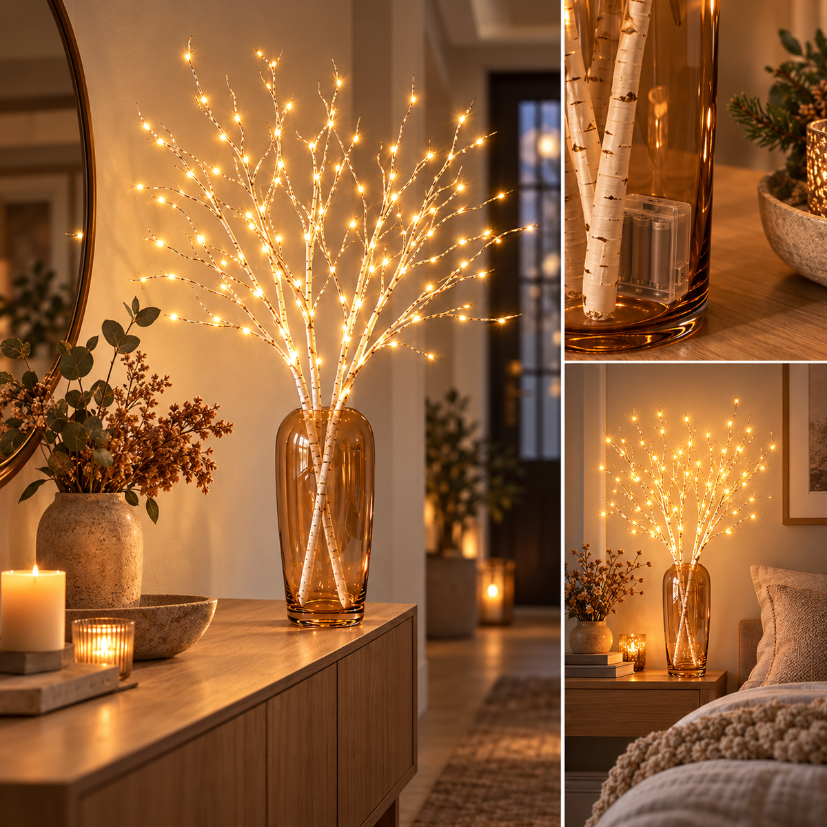 LumiBranch – Batteridrevne LED-kvister i 2-pack eller 4-pack